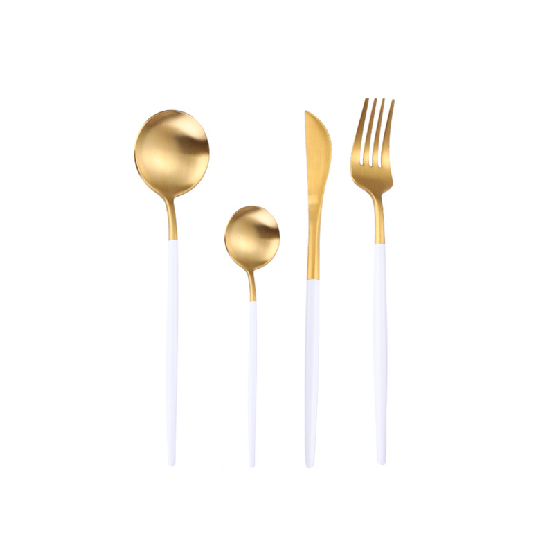 Golden Flatware Set