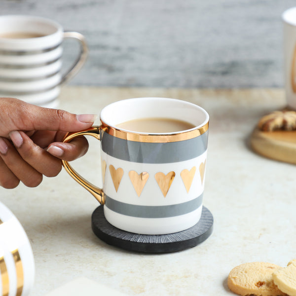 White Coffee Cup- Mug for coffee, tea mug, cappuccino mug | Cups and Mugs for Coffee Table & Home Decor