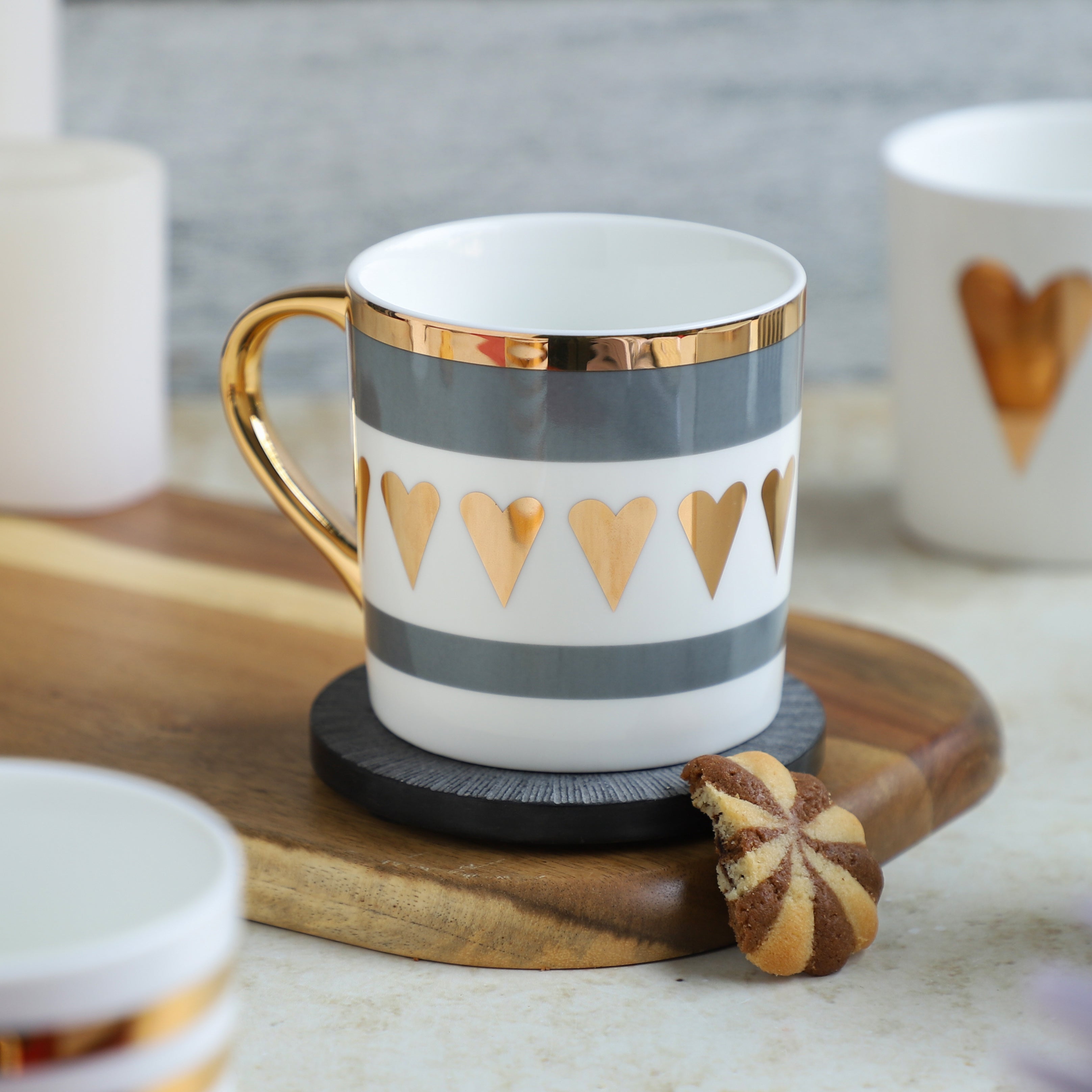 Coffee Cup with Heart  Coffee Mug with Heart