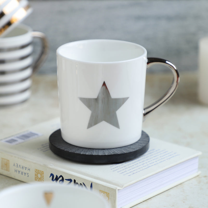 White Coffee Cup- Mug for coffee, tea mug, cappuccino mug | Cups and Mugs for Coffee Table & Home Decor