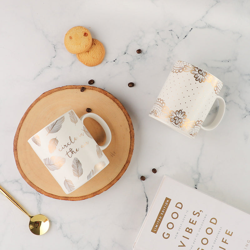 White cups- Mug for coffee, tea mug, cappuccino mug | Cups and Mugs for Coffee Table & Home Decor