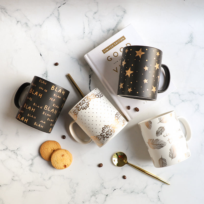 White cups- Mug for coffee, tea mug, cappuccino mug | Cups and Mugs for Coffee Table & Home Decor