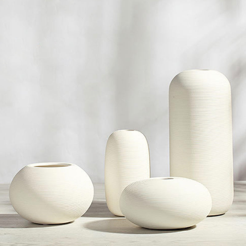 White Flower Vases - Flower vase for home decor, office and gifting | Home decoration items