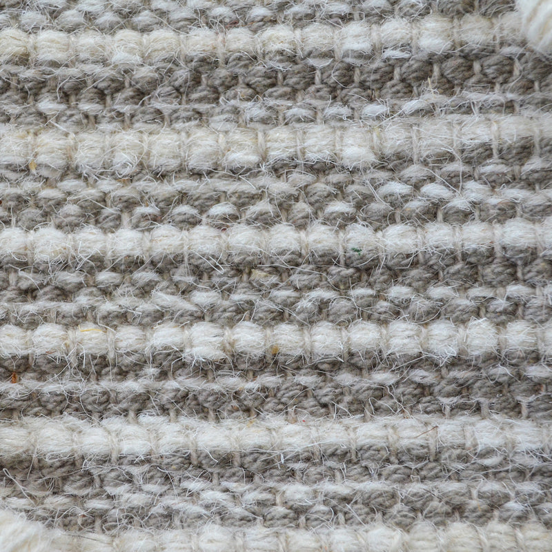 BOHO Vincent Hand Woven Rug - Grey & White