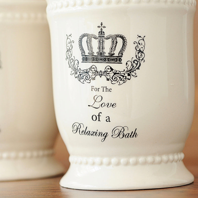 White Bath Set of 4