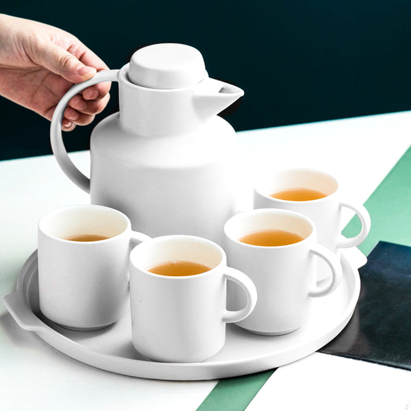Tea Serving Set White - Tea cup set, tea set, teapot set | Tea set for Dining Table & Home Decor