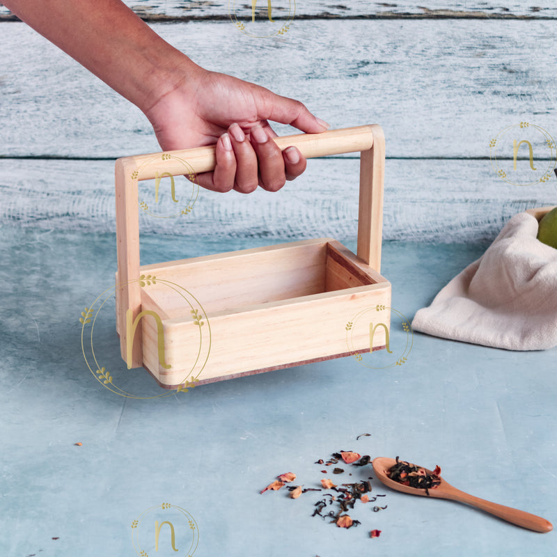 Wooden Caddy - Basket | Caddy