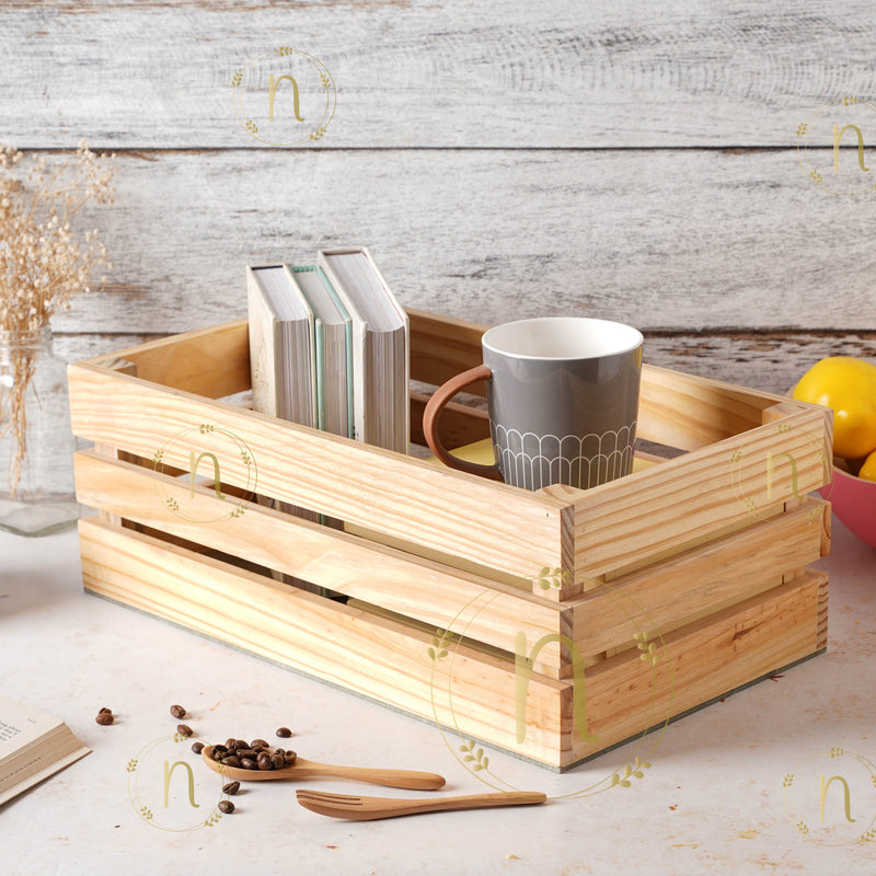 Wooden Storage Crate - Basket | Crate
