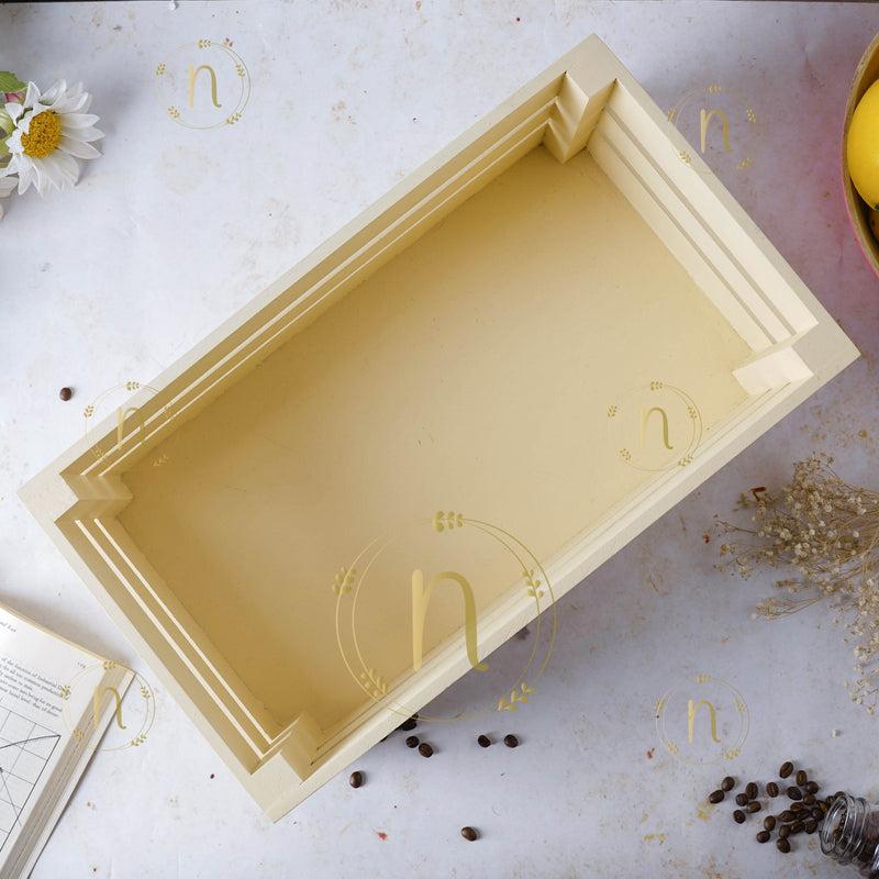 White Wooden Storage Crate - Basket | Organizer | Crate