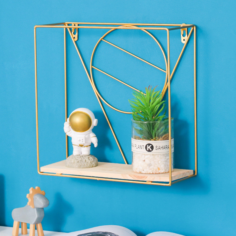 Wooden and Metal Shelf - Wall shelf and floating shelf | Shop wall decoration & home decoration items