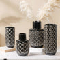 Black Room Decor Vase - Flower vase for home decor, office and gifting | Home decoration items