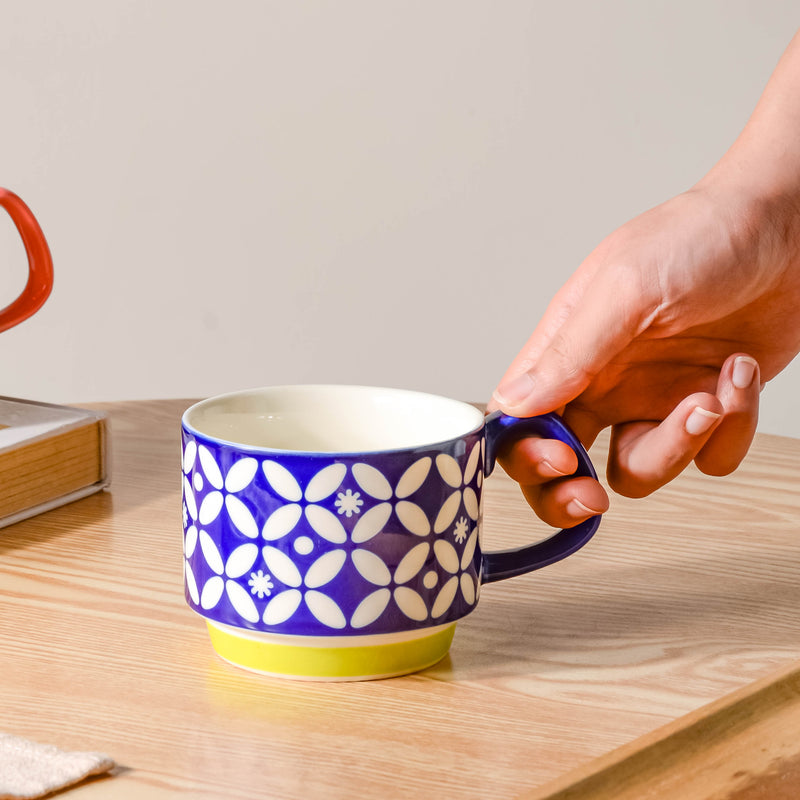 Blue And White Cup- Tea cup, coffee cup, cup for tea | Cups and Mugs for Office Table & Home Decoration