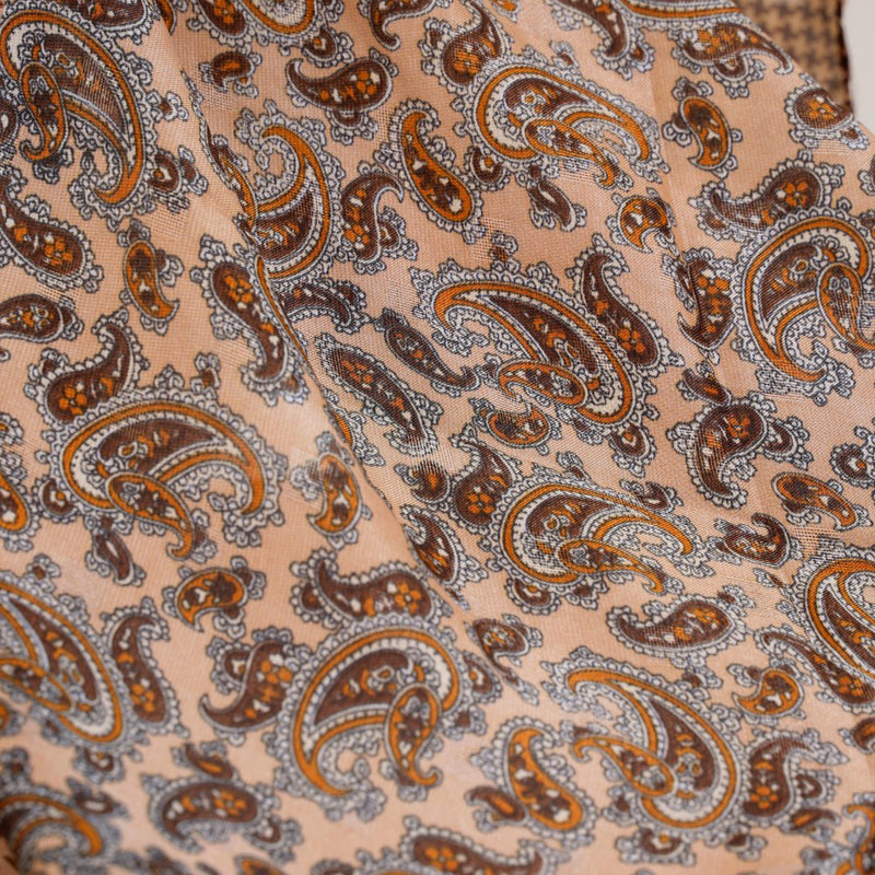 Paisley And Houndstooth Printed Winter Scarf