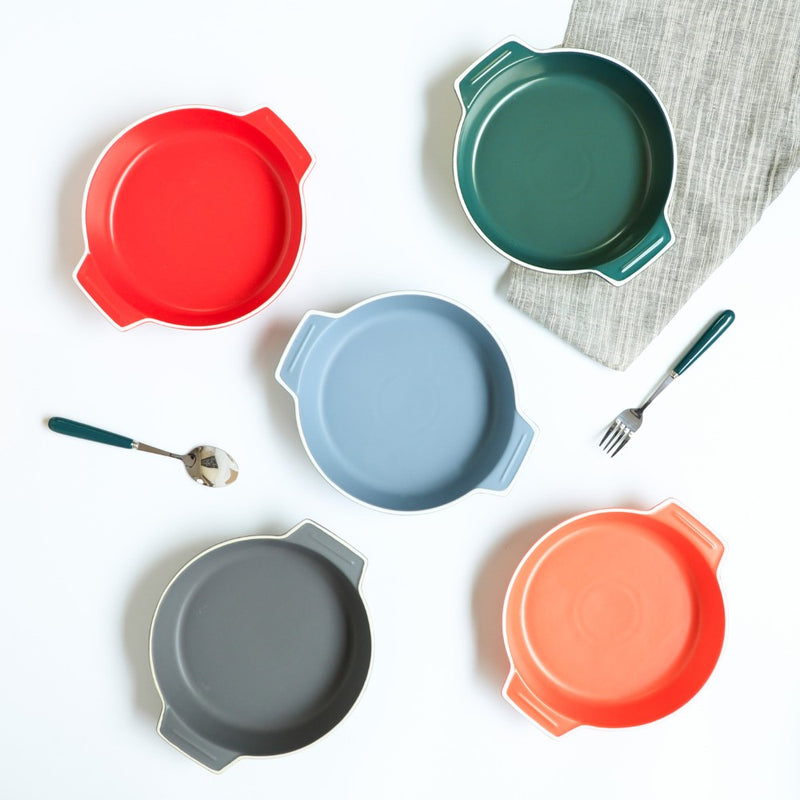 Ceramic Baking Pot Blue Small 400ml - Baking Dish