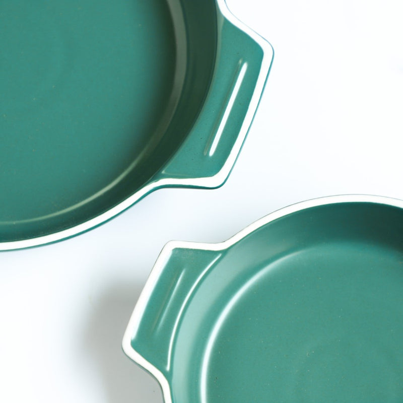 Ceramic Baking Pot Green Large 700ml - Baking Dish