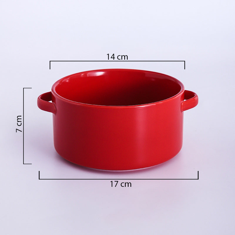Toujours Snack Bowl With Handle 700 ml - Bowl, ceramic bowl, serving bowls, noodle bowl, salad bowls, bowl for snacks, baking bowls, large serving bowl, bowl with handle | Bowls for dining table & home decor