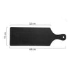 Black Long Serving Platter With Handle - Ceramic platter, serving platter, fruit platter | Plates for dining table & home decor