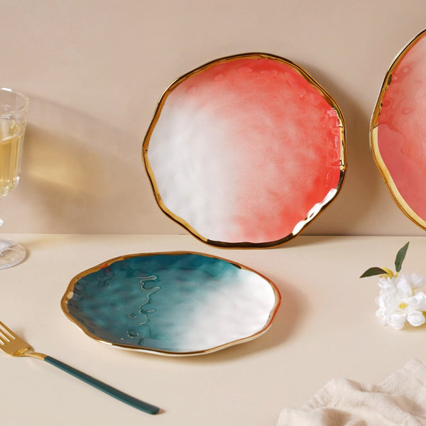 Ombre Snack Plate - Serving plate, snack plate, dessert plate | Plates for dining & home decor