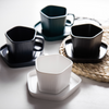 GEOMTERIC pentagon mug - soul black- Mug for coffee, tea mug, cappuccino mug | Cups and Mugs for Coffee Table & Home Decor