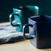 GEOMTERIC pentagon mug - Prussian blue- Mug for coffee, tea mug, cappuccino mug | Cups and Mugs for Coffee Table & Home Decor
