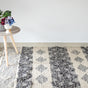 BOHO Arna Hand Woven Rug - White & Dark Grey