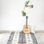 BOHO Arna Hand Woven Rug - White & Dark Grey