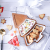 MERRY Christmas Tree Plate - Bowls, serving bowls, ceramic bowls, snack serving bowls, section bowls, small serving bowls | Bowls for dining table & home decor