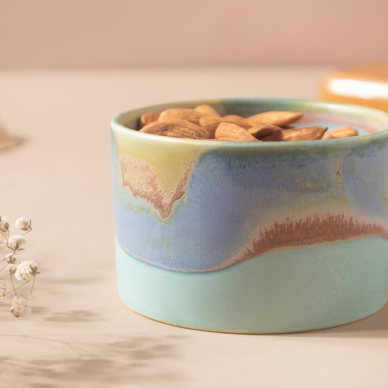 Opulent Ombre Blue Bowl 150 ml - Bowl, ceramic bowl, dip bowls, chutney bowl, dip bowls ceramic | Bowls for dining table & home decor 