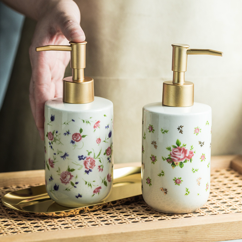 Floral Soap Dispenser