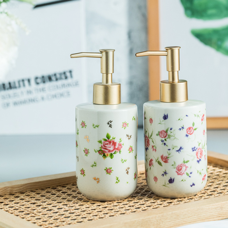 Floral Soap Dispenser