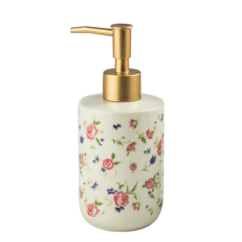 Floral Soap Dispenser