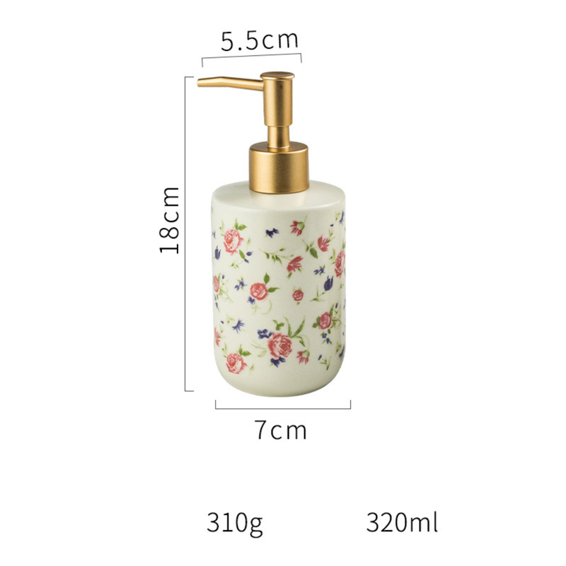 Floral Soap Dispenser