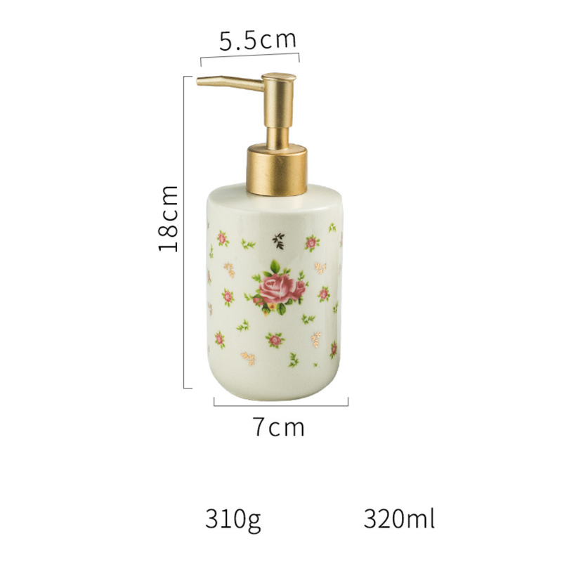 Floral Soap Dispenser