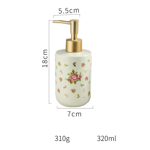 Floral Soap Dispenser