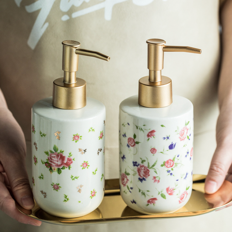 Floral Soap Dispenser