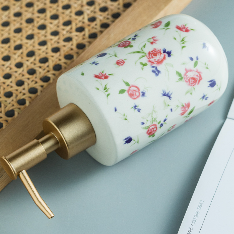 Floral Soap Dispenser