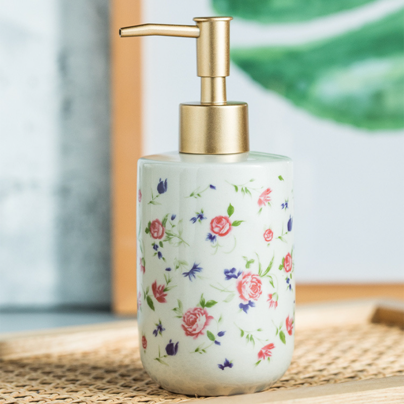 Floral Soap Dispenser