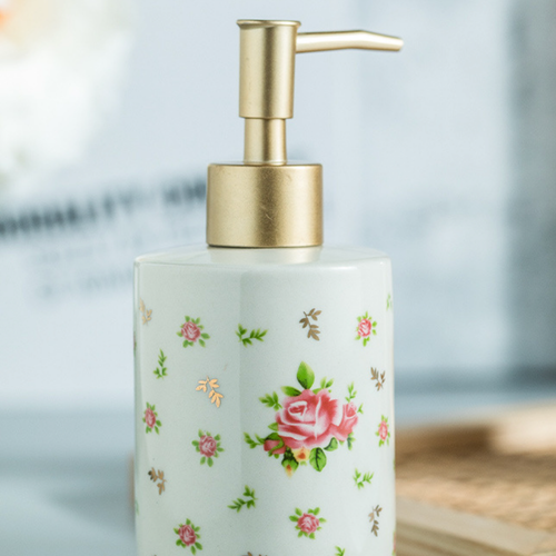 Floral Soap Dispenser