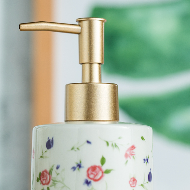 Floral Soap Dispenser