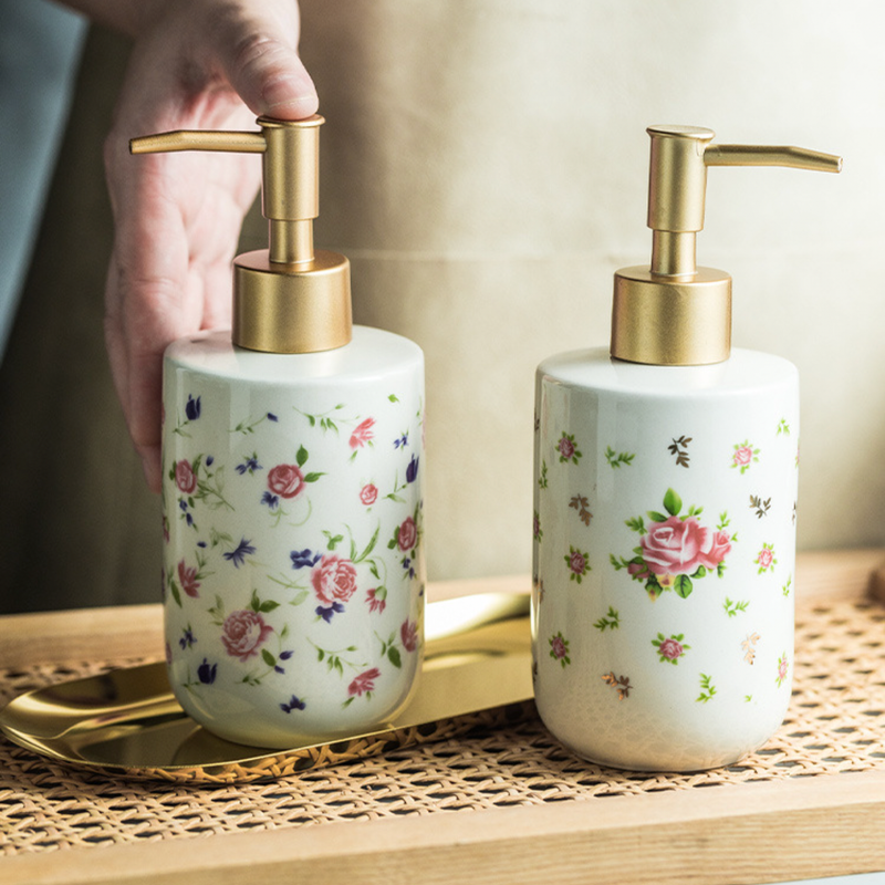 Floral Soap Dispenser