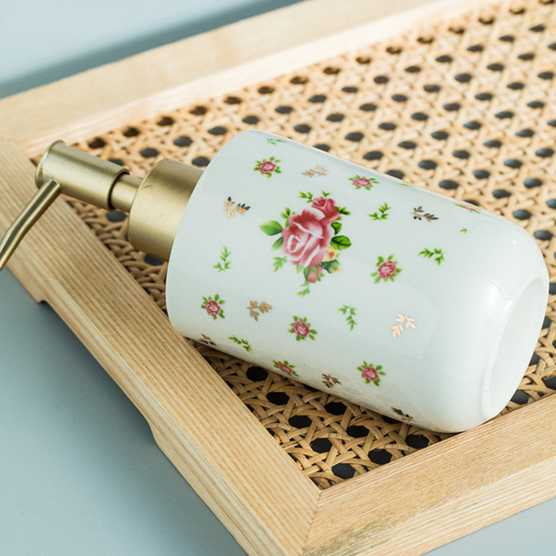 Floral Soap Dispenser