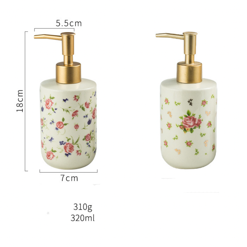 Floral Soap Dispenser