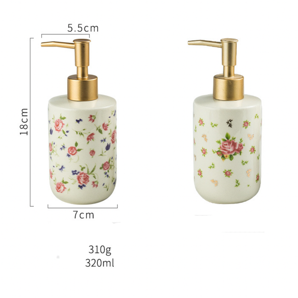 Floral Soap Dispenser