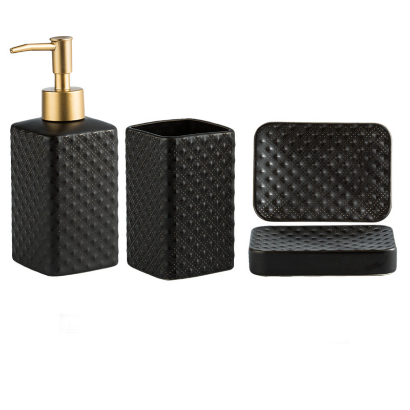 Classic Black Bath Set