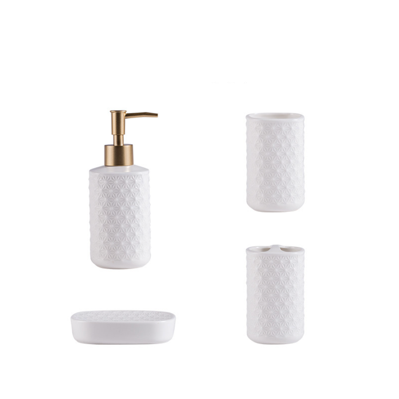 Porcelain White Bath Set