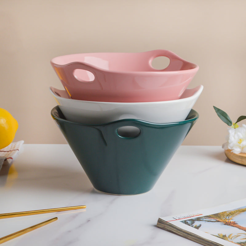 Snow White Serving Bowl 700 ml - Soup bowl, ceramic bowl, ramen bowl, serving bowls, salad bowls, noodle bowl | Bowls for dining table & home decor