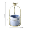 Marble Bird Planter - Flower vase for home decor, office and gifting | Home decoration items