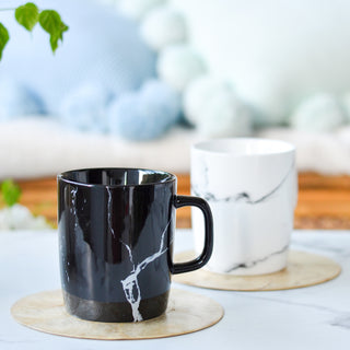 Black Marble Mug