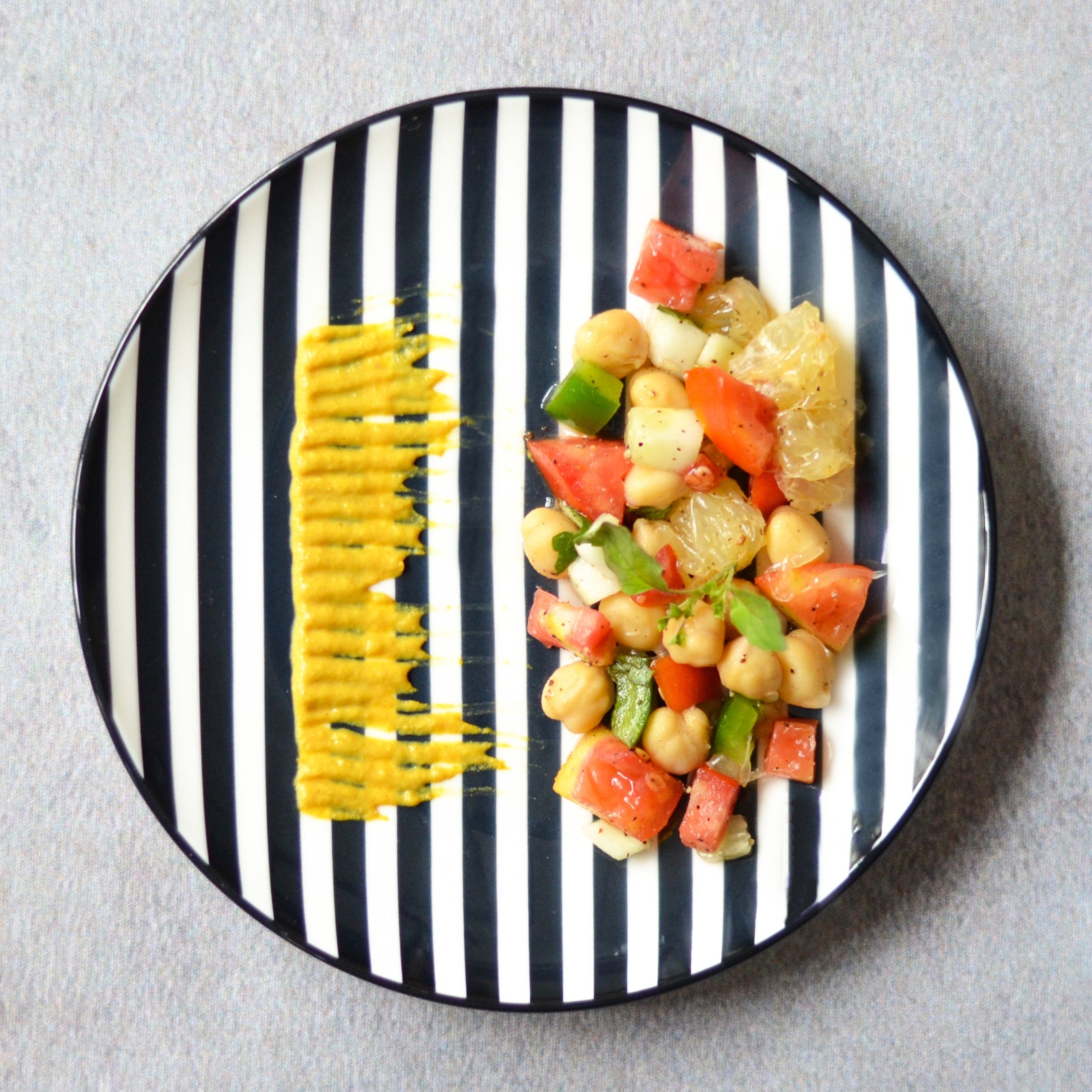 Black And White Plate