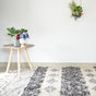 BOHO Arna Hand Woven Rug - White & Dark Grey